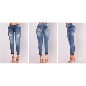 Fashion Nova Jeans - Distressed Jeans Fashion Nova Jeans - Distressed Jeans